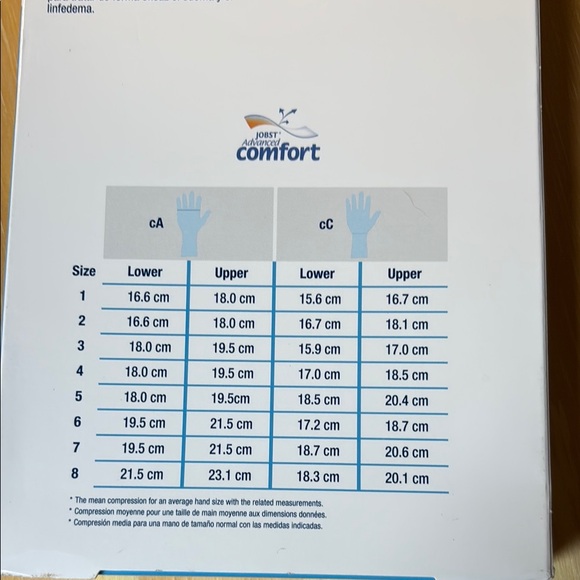 Bella Strong Medical Compression Glove - Tan 15-20 mmHg 7520046 NEW - Picture 3 of 4